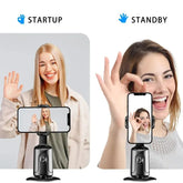 360 пайгирии автоматии чеҳра Gimbal AI Smart Gimbal пайгирии чеҳра Дорандаи телефони худкор барои смартфони видео Vlog стабилизатори зинда